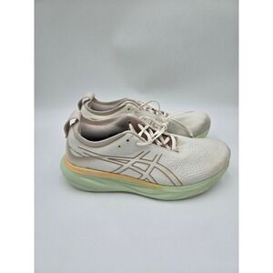 Asics Gel-Nimbus 25 Mens Size 10.5 Running Shoes White Fawn